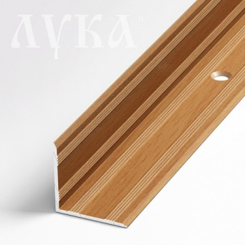 Порог-угол внутренний 20х20х1350 мм Лука ПУ 05-1, бук