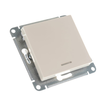 Механизм выключателя 1-кл. ATLAS DESIGN с подсвет. (сх.1а) 10АХ беж. SchE ATN000213