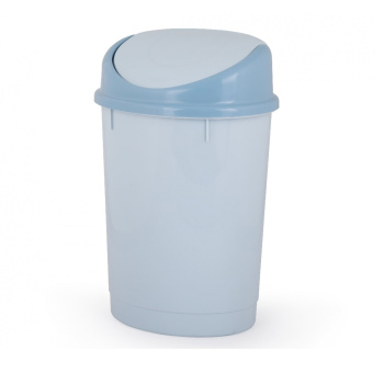 Контейнер д/мусора пластм. с "плавающей" крышкой 12л Голубой М1374 (ЗПИ "Альтернатива") *1/6