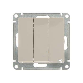 Механизм выключателя 3-кл. ATLAS DESIGN (сх.1+1+1) 10АХ беж. SchE ATN000231*1/20
