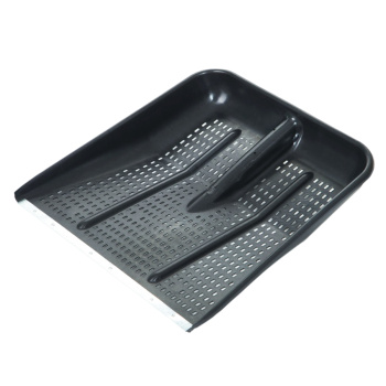 Лопата снегоуб пластик 470х470, с металл. планкой Перфорированная ("Радиан" Ижевск) *10