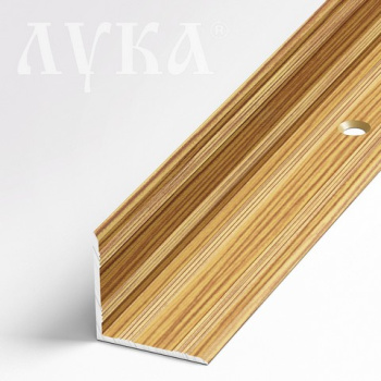 Порог-угол внутренний 20х20х1800 мм Лука ПУ 05-1, бамбук