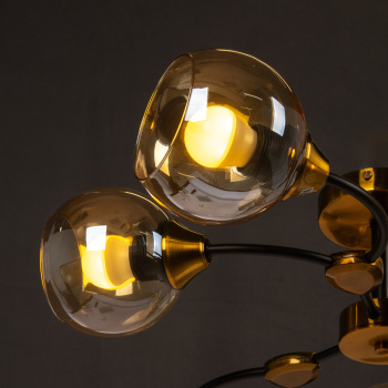 Люстра 20112/6GB+BK AMB Е27 S=13м2 *1 Люстра 20112/6GB+BK AMB Е27 S=13м2 *1