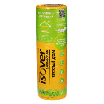 Утеплитель ISOVER Теплый дом Твин, 50 мм, 2 плиты, 17.1 м²
