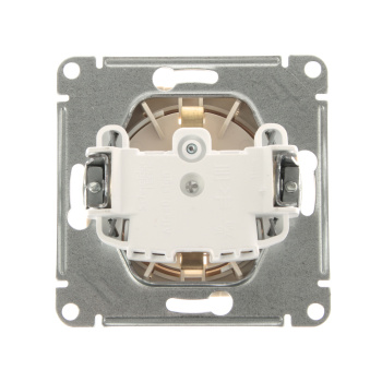 Механизм розетки 1-м СП ATLAS DESIGN с заземл. защ. шторки с выталк. 16А беж. SchE ATN000247