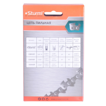 Цепь пильная шина45см 72звеньев шаг0,325" паз1,3мм (SC32513CRT-72) STURM *1/10/100