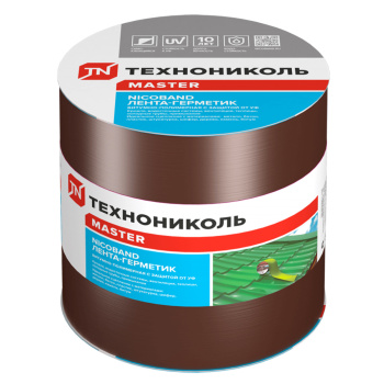 Лента-герметик 10х0.15 м ТехноНиколь Master Nicoband, коричневый Лента-герметик 10х0.15 м ТехноНиколь Master Nicoband, коричневый