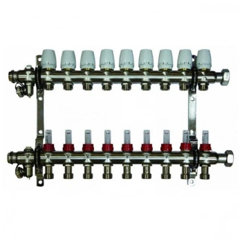 Коллекторная группа Millennium с расходомером, 9 выходов, с кранами