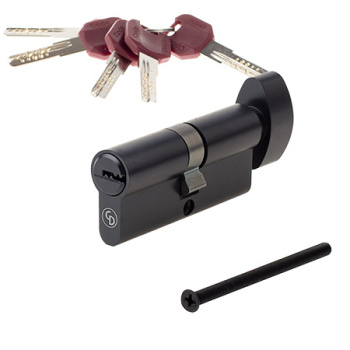 Механизм врезной 70(35/35)-С черный ключ/вертушка ZM-С-BLM Code Deco*1/12/48