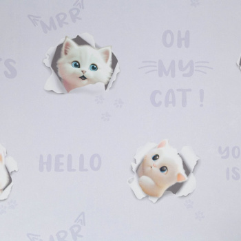 Обои флиз "HomeColor"  3D Cats HC72285-56 1,06*10м *1/8