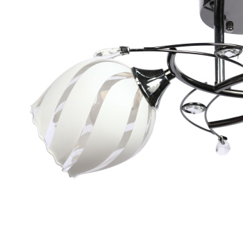 Люстра Verner Lighting А2312/3, 40 Вт, Е27, 3 лампы, черный/хром