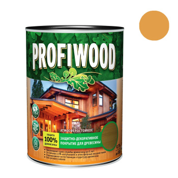 Защитно-декоративное покрытие для древесины алкидное орегон 0,7 кг PROFIWOOD *1/14/588