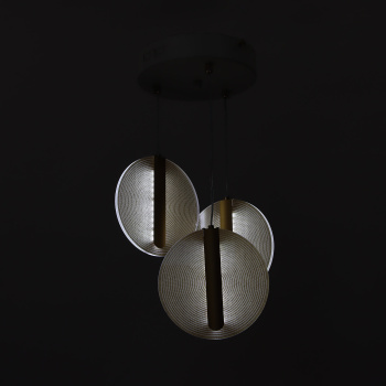 Люстра S2114/3 WT LED 3000К-6500К (h=800, d=280) б/пульта VERNER LIGHTING *1