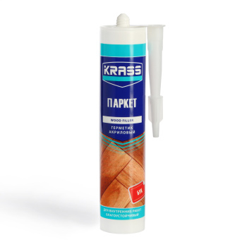 Герметик для древесины и паркета 300 мл KRASS, акриловый, бук