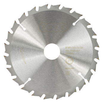 Диск пильный 185*30/20мм 24 зубьев по дереву (810010018) EDGE PATRIOT *1/10