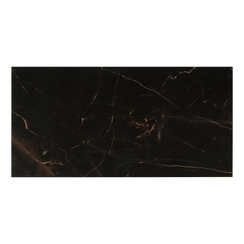 Керамогранит 2.16 м² JF1267S, 1200x600x9 мм, полированный, черный мрамор