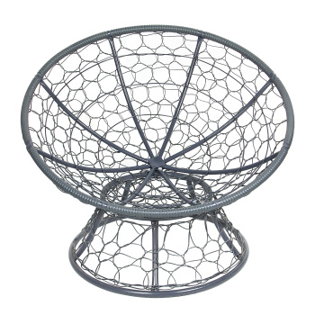 Кресло садовое "Папасан" цвет серый, подушка микс, d=97*97*75см, до 150кг М-групп *1