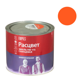 Эмаль ПФ-115 оранжевая 1,9 кг Расцвет *1/6/252