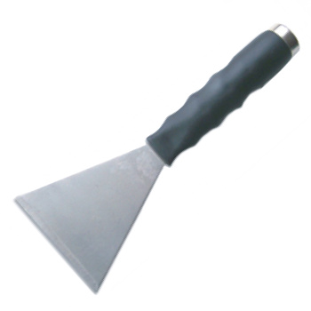 Шпатель-скребок 100мм нержавеющая сталь ручка пластиковая  (арт.3091300) "888" *1/12/120