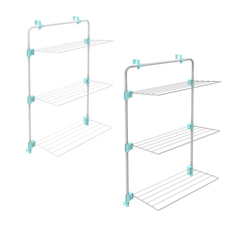 Сушилка для белья навесная на двери, на душев.ограждение 3-х уровн. "Ника" СБН1 (Ижевск) *1/5