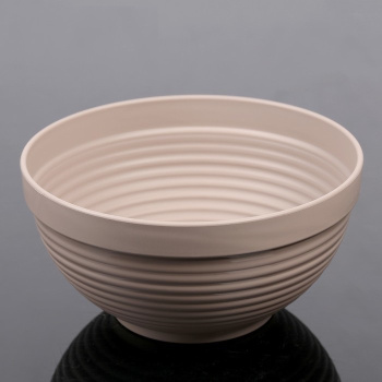 Кашпо пластм. "Парма" 4,1л d верха 260мм h115мм Беж.фраппе "5plast.ru" *1/12