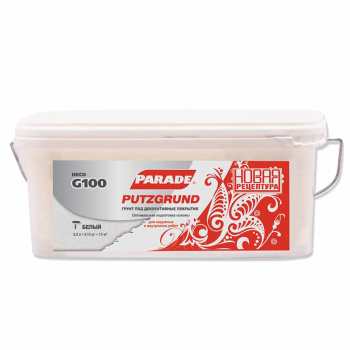 Грунтовка акриловая для внутренних и наружных работ 2,5л PARADE G100 Putsgrund под декор. покрытие