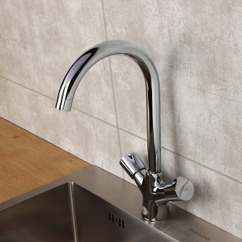 Смеситель для кухни Diadonna D80-751358 высокий излив. хром *1/10