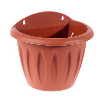 Кашпо пластм. настенное "Фелиция" 3,5л 240x17500мм h207мм Терракот С122Т ("Мартика")*1/32