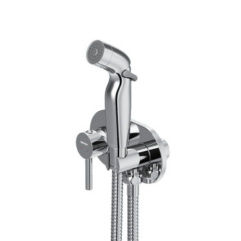 Смеситель д/душа Option + ручной душ, монтируемый в стену 212000000 AM.PM *1