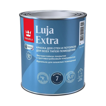 Краска экстра-стойкая "Tikkurila" LUJA EXTRA А мат.  0,9л   *1/450