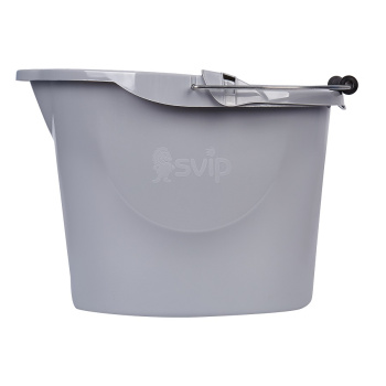 яяяВедро д/мытья пола пластм. со вставкой для Отжима 12л овальн.,Мет.р."Vogue" Серебр.SV3827СБ*1/12