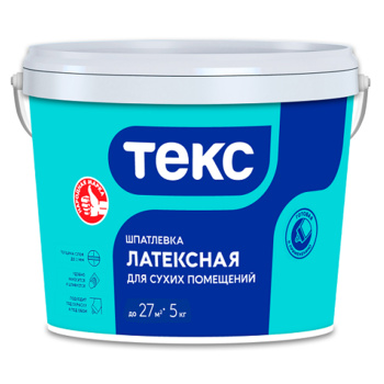 Шпатлевка латексная 5 кг Текс Профи