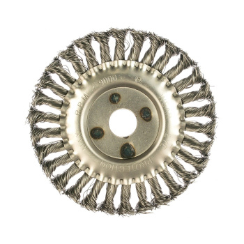 Щетка для УШМ плоская крученая 150мм VIRA