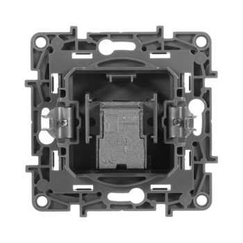 Механизм розетки "Etika" TV оконечная 5дБ 5-862 мГц антрацит Leg 672665 *1