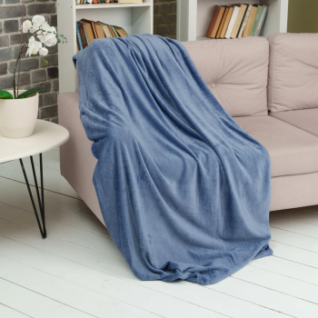 Плед 200*220см микрофибра жаккард Nonna Inspiration лаванда Casa Conforte *1