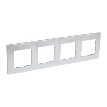 Рамка 4-м Etika алюм. Leg 672554