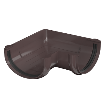 Угол желоба 90° ТехноНиколь, 120 мм, темно-коричневый Угол желоба 90° ТехноНиколь, 120 мм, темно-коричневый