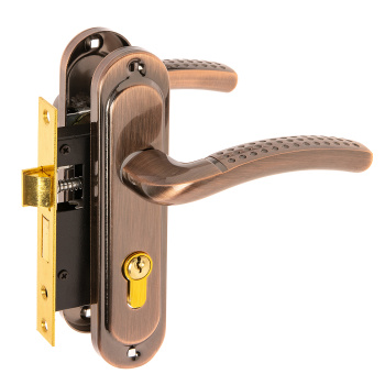 Замок врезной Avers 0827/60, 50 мм, ключ, ключ, цвет медь