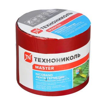Лента-герметик 3х0.1 м ТехноНиколь Master Nicoband, красный Лента-герметик 3х0.1 м ТехноНиколь Master Nicoband, красный