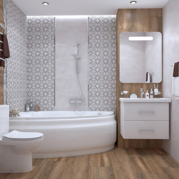 Декор Винтаж Вуд белый 300*600 (0,181*8=1,44*32) 7260-0006-1001 Лассельсбергер *1/8