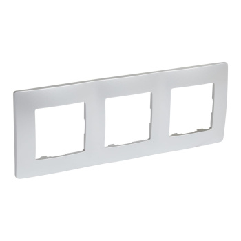 Рамка 3-м Etika алюм. Leg 672553