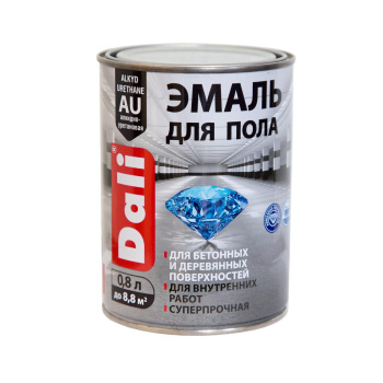 Эмаль алкидно-уретановая для пола белая 0,8 л ДАЛИ База А *1/6/576