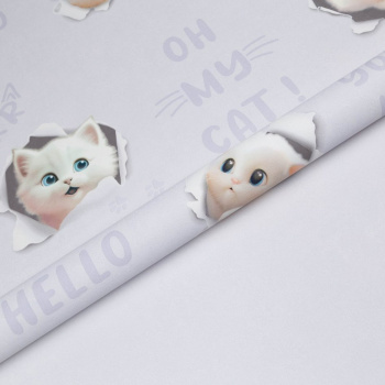 Обои флиз "HomeColor"  3D Cats фон HC72286-56 1,06*10м *1/8